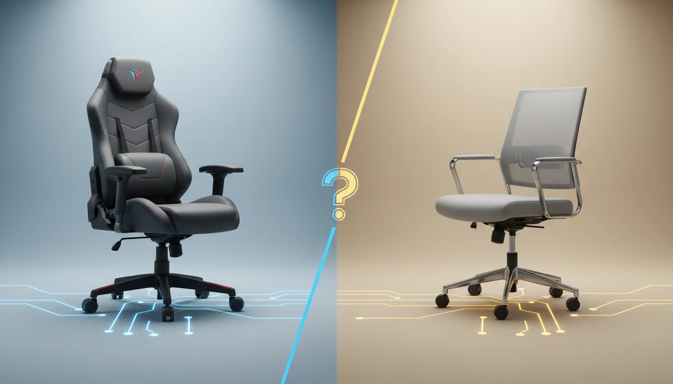 is a gaming chair better than an office chair - featured image for guide
