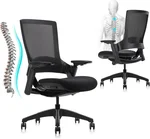 CLATINA Office Chair Swivel Executive Chair, Adjustable Ergonomic Computer Chair with 3D Armrest and Lumbar Support, Mesh Backrest Task Chair for Home Office Conference Room, Studio, 2 Pack