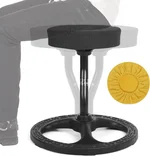 Fitness Seat, ADHD Chair Stool for Stability, Balance, Yoga, Office, School, Wellness, Active Sitting Non-Slip Base One Seat with Extra Washable Cover